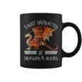 Easily Distracted By Dragons And Books Nerds Graphic Print Coffee Mug Easily Distracted By Dragons And Books Nerds Graphic Print Coffee Mug