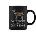 Easily Distracted By Goats & Books Lover Sheep Kid Graphic Print Coffee Mug Easily Distracted By Goats & Books Lover Sheep Kid Graphic Print Coffee Mug
