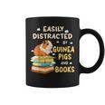 Easily Distracted By GUINEA PIGS And Books Graphic Print Coffee Mug Easily Distracted By GUINEA PIGS And Books Graphic Print Coffee Mug