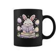 Easter Bunny Reading Book Cute Pastel Eggs Graphic Print Coffee Mug Easter Bunny Reading Book Cute Pastel Eggs Graphic Print Coffee Mug