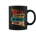 Eat Sleep Read Repeat Reading Books Reader Bookworm Graphic Print Coffee Mug Eat Sleep Read Repeat Reading Books Reader Bookworm Graphic Print Coffee Mug