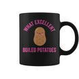 What Excellent Boiled Potatoes Literature Book Kawaii Potato Graphic Print Coffee Mug