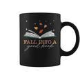 FALL INTO A GOOD BOOK Reader Autumn Reading Books Meme Graphic Print Coffee Mug