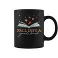 FALL INTO A GOOD BOOK Reader Autumn Reading Meme ON BACK Graphic Print Coffee Mug