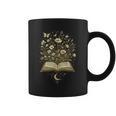 Fantasy Book Flowers Celestial Garden Stars Moon Reading Graphic Print Coffee Mug