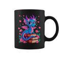 Fantasy Dragon Reading Books Bookworm Graphic Print Coffee Mug Fantasy Dragon Reading Books Bookworm Graphic Print Coffee Mug