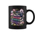 Fantasy Drama Tragedy Cute Cat Book Lover Readers Librarians Graphic Print Coffee Mug