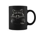 Feral But Literate Raccoon Reading Book Library Animal Meme Graphic Print Coffee Mug