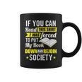 I Was Forced To Put My Book Down Book Lover Reading Small Graphic Print Coffee Mug