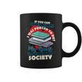I Was Forced To Put My Book Down And Rejoin Society Reading Graphic Print Coffee Mug