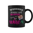 Weekend Forecast Reading With a Chance Of Wine Book Humor Graphic Print Coffee Mug
