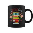 FREADOM Read Banned Books Graphic Print Coffee Mug