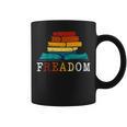Freadom Read Banned Books Reader Bookworm Graphic Print Coffee Mug Freadom Read Banned Books Reader Bookworm Graphic Print Coffee Mug