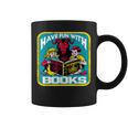 Have Fun With Books Sarcastic Occult Retro Comic Dark Humor Graphic Print Coffee Mug