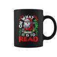 What Fun It Is To Read Books Christmas Santa Reading Books Graphic Print Coffee Mug