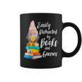 Garden Gnome Easily Distracted By Books Gnomes Graphic Print Coffee Mug Garden Gnome Easily Distracted By Books Gnomes Graphic Print Coffee Mug