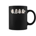 Ghost Book Reading Halloween Books Lover Teacher Kids Graphic Print Coffee Mug