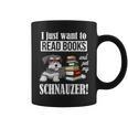 Girls Boys Kids Read Books Miniature Schnauzer Lover Graphic Print Coffee Mug