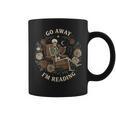 Go Away I'm Reading Librarian Skeleton Reading Book Lover Graphic Print Coffee Mug Go Away I'm Reading Librarian Skeleton Reading Book Lover Graphic Print Coffee Mug