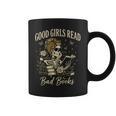 Good Girls Read Bad Books Vintage Skeleton Reader Graphic Print Coffee Mug Good Girls Read Bad Books Vintage Skeleton Reader Graphic Print Coffee Mug