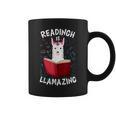 Graduation Cute Animal Llama Reading Book Nerds Bookworm Graphic Print Coffee Mug Graduation Cute Animal Llama Reading Book Nerds Bookworm Graphic Print Coffee Mug