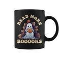 Groovy Read More Books Cute Ghost Teacher Halloween Graphic Print Coffee Mug