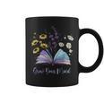 Grow Your Mind Wildflower Book Floral Motivation Graphic Print Coffee Mug Grow Your Mind Wildflower Book Floral Motivation Graphic Print Coffee Mug