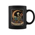 Halloween Tarot Card The Reader Skeleton Reading Books Graphic Print Coffee Mug Halloween Tarot Card The Reader Skeleton Reading Books Graphic Print Coffee Mug