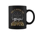 This Is Where Happens Magic Occult Mystic Book Graphic Print Coffee Mug