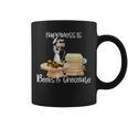Happiness Is Books And Chocolate Graphic Print Coffee Mug