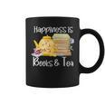 Happiness Is Books And Tea Graphic Print Coffee Mug Happiness Is Books And Tea Graphic Print Coffee Mug