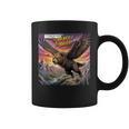 Hawk Bear Hybrid Comic Book Style Graphic Print Coffee Mug