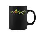 Heartbeat Avocado Reading Book Graphic Print Coffee Mug Heartbeat Avocado Reading Book Graphic Print Coffee Mug