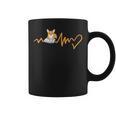Heartbeat Corgi Reading Book Graphic Print Coffee Mug Heartbeat Corgi Reading Book Graphic Print Coffee Mug