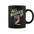 Hedgehog Book Lovers All Booked UP Retro Graphic Print Coffee Mug