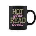 Hot Girls Read Books Retro Varsity Aesthetic Reading Graphic Print Coffee Mug