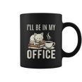 I’Ll Be In My Office Cat Coffee Book Reading Lover Graphic Print Coffee Mug