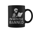 I'm With The Banned Tshirt Read Banned Books Lover BookWorm Graphic Print Coffee Mug