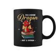 I'm A Book Dragon Not A Worm Reading Library Reader Bookworm Graphic Print Coffee Mug