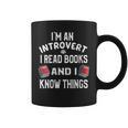 I'm An Introvert I Read Books And I Know Things Apparel Graphic Print Coffee Mug