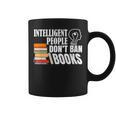 Intelligent People Don't Ban Books Reading Bookish Librarian Graphic Print Coffee Mug