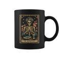 The Introvert Skeleton Tarot Card Coffee Book Lover Graphic Print Coffee Mug