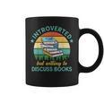 Introverted But Willing To Discuss Books Read a Book Graphic Print Coffee Mug