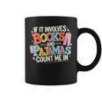 If It Involves Books And Pajamas Count Me In Reading Bedtime Graphic Print Coffee Mug