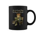 It’s A Good Day To Read A Book – Reading Cat Graphic Print Coffee Mug