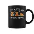 It's A Good Day To Read A Book Highland Cow Bookworm Graphic Print Coffee Mug