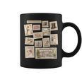 Jane Austen Book Classic Literature Stamp Collage Graphic Print Coffee Mug