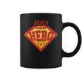 Jesus Is My Superhero Hero Fun Comic Book Graphic Print Coffee Mug