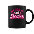 My Job Is Books Pink Retro Book Lovers Women Librarian Graphic Print Coffee Mug My Job Is Books Pink Retro Book Lovers Women Librarian Graphic Print Coffee Mug