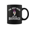 Just Here For The Boooks Ghost Teacher Halloween Book Lover Graphic Print Coffee Mug
